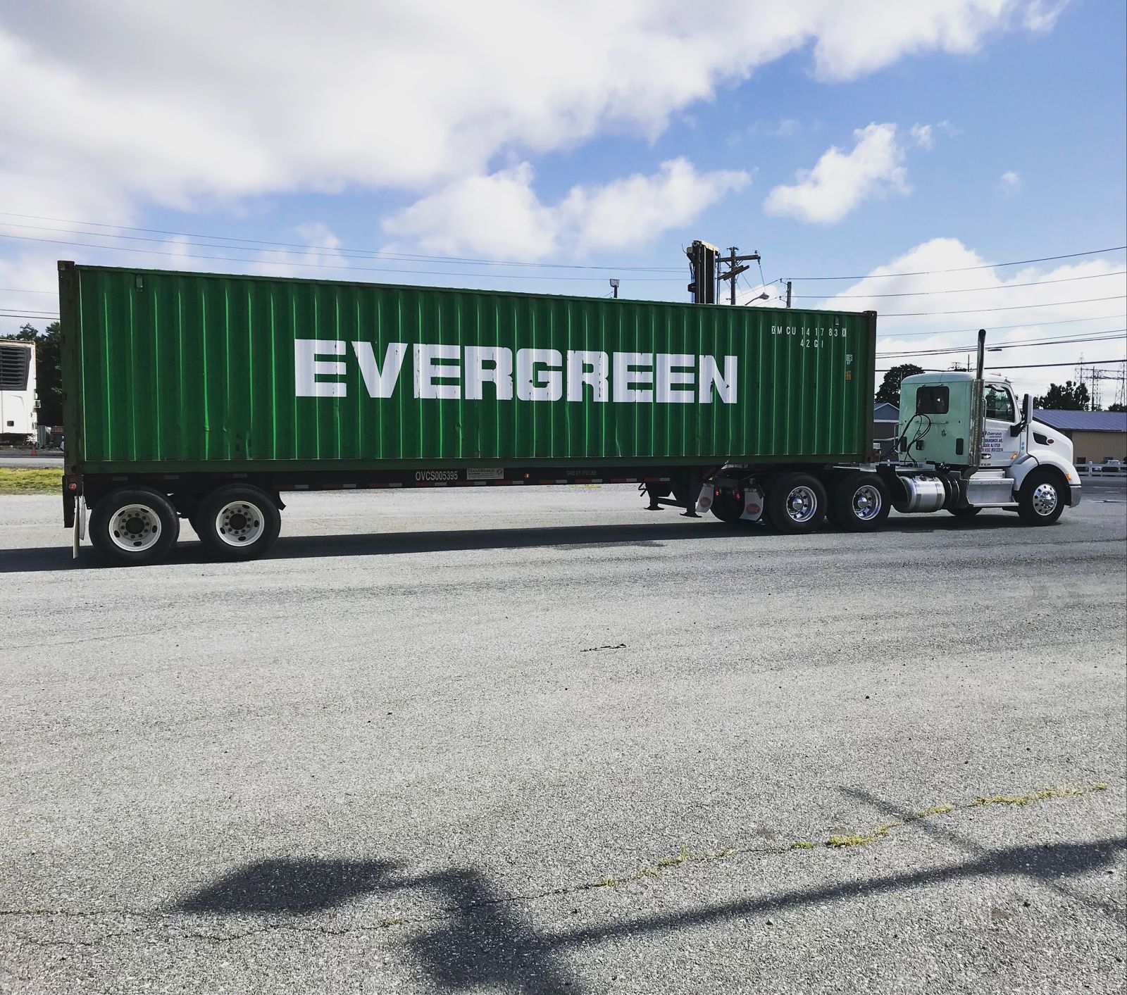 40-foot container on a Big Five Shipping truck heading to port